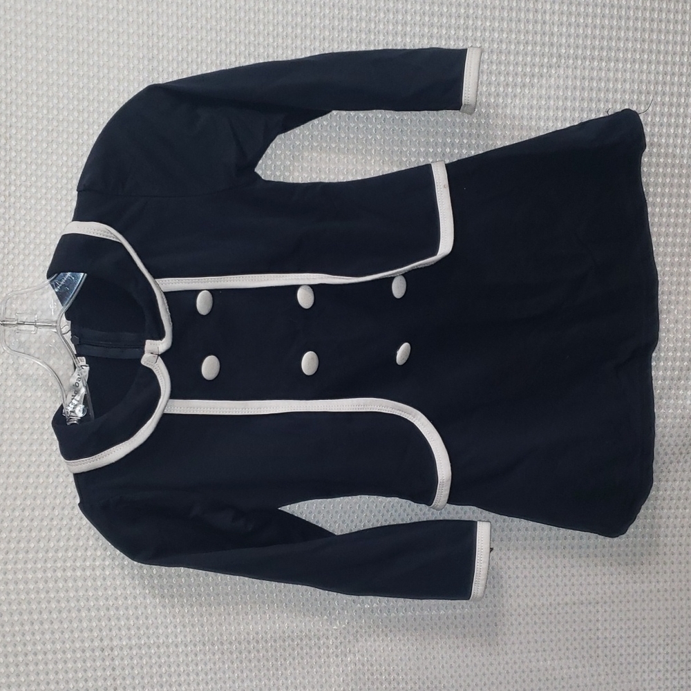 Little Baby Pretty Full Sleeves Navy Mini Dress for Girls Size- 130